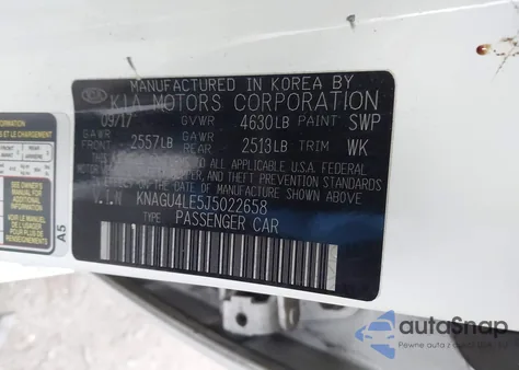 2018 Kia Optima Hybrid Ex from USA, damaged, VIN KNAGU4LE5J5022658